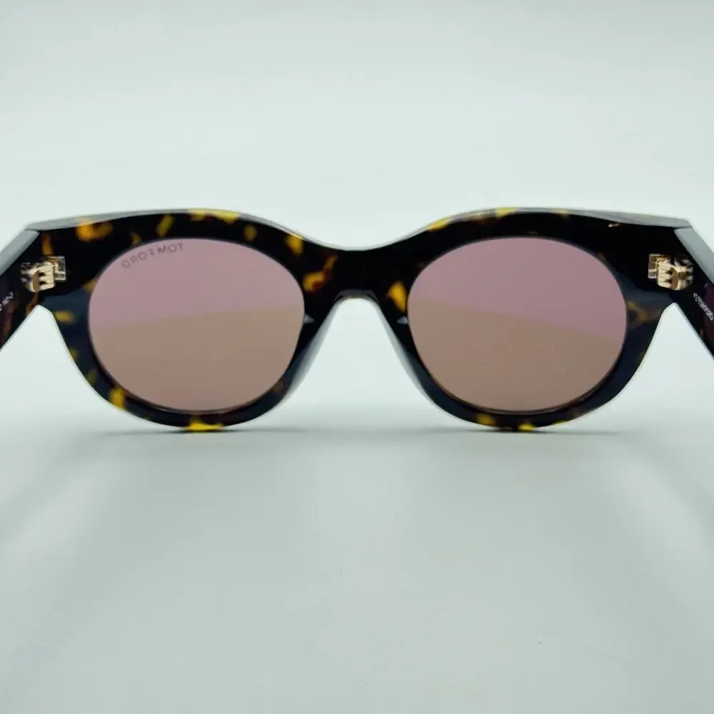 Tom Ford Sunglasses Marine-02 TF1315 52E Havana Cat Eye Frame Brown Lens 50mm